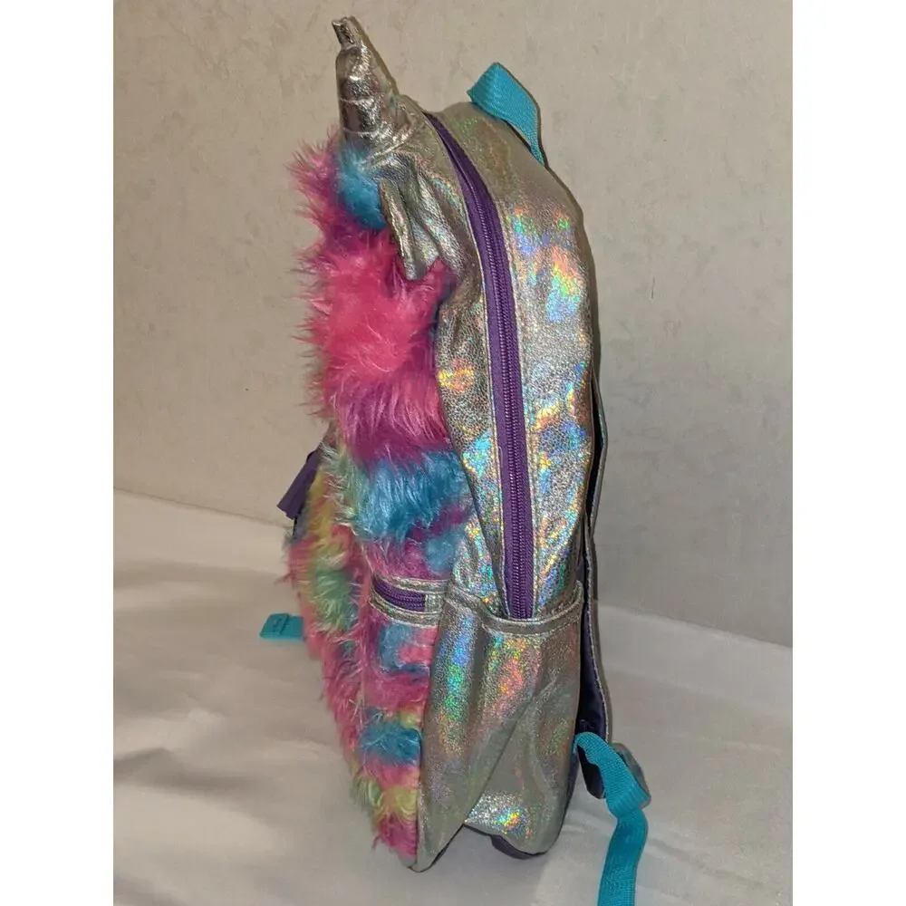 Wonder Nation Unicorn Fuzzy Backpack 17